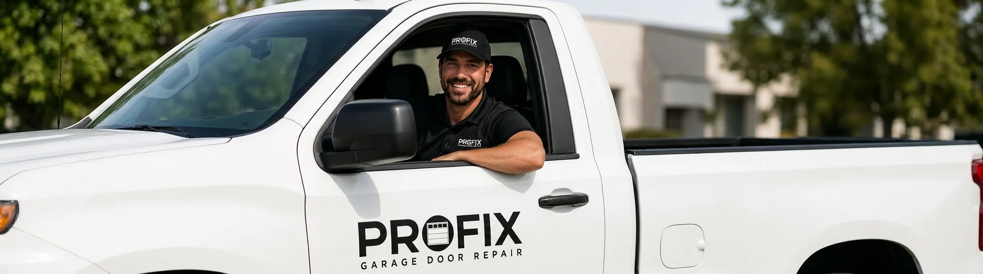 Profix Garage Door Repair technician in service truck, call 647-930-7997