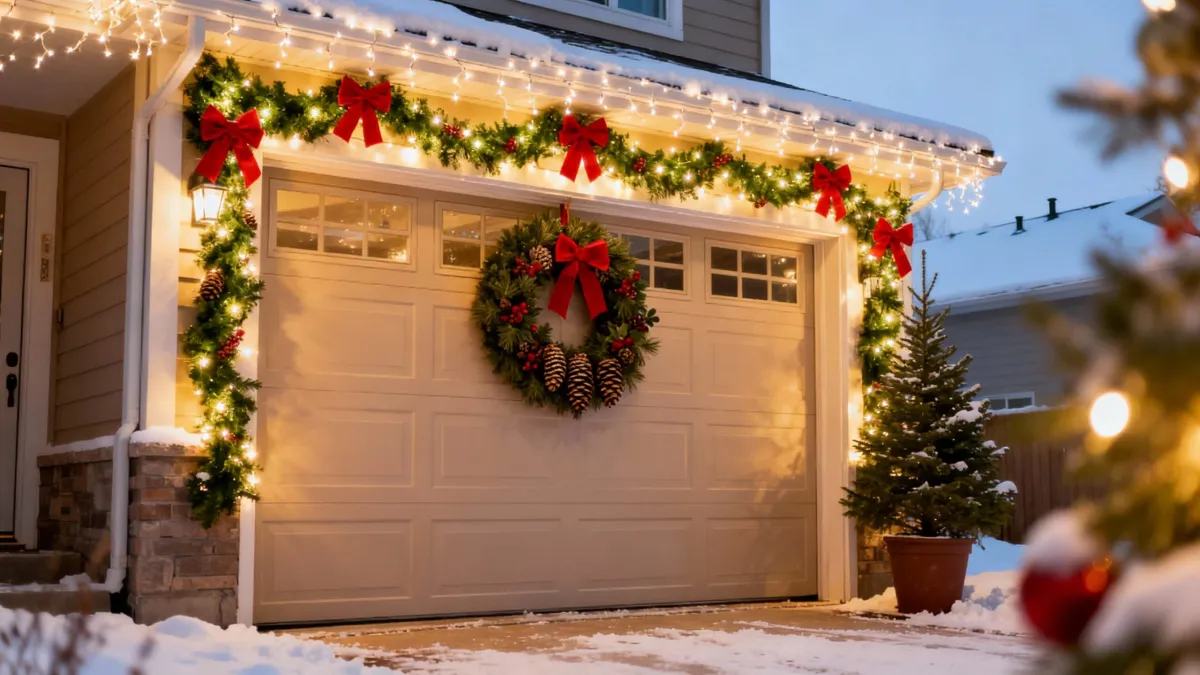 How to Get Your Garage Door Holiday-Ready (Decor & Safety Tips)